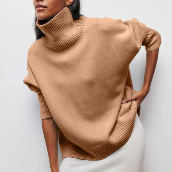﻿Agata - Knitted Turtleneck Sweater