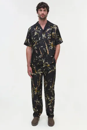 Allister Pullo On Pants Windswept Palm Print