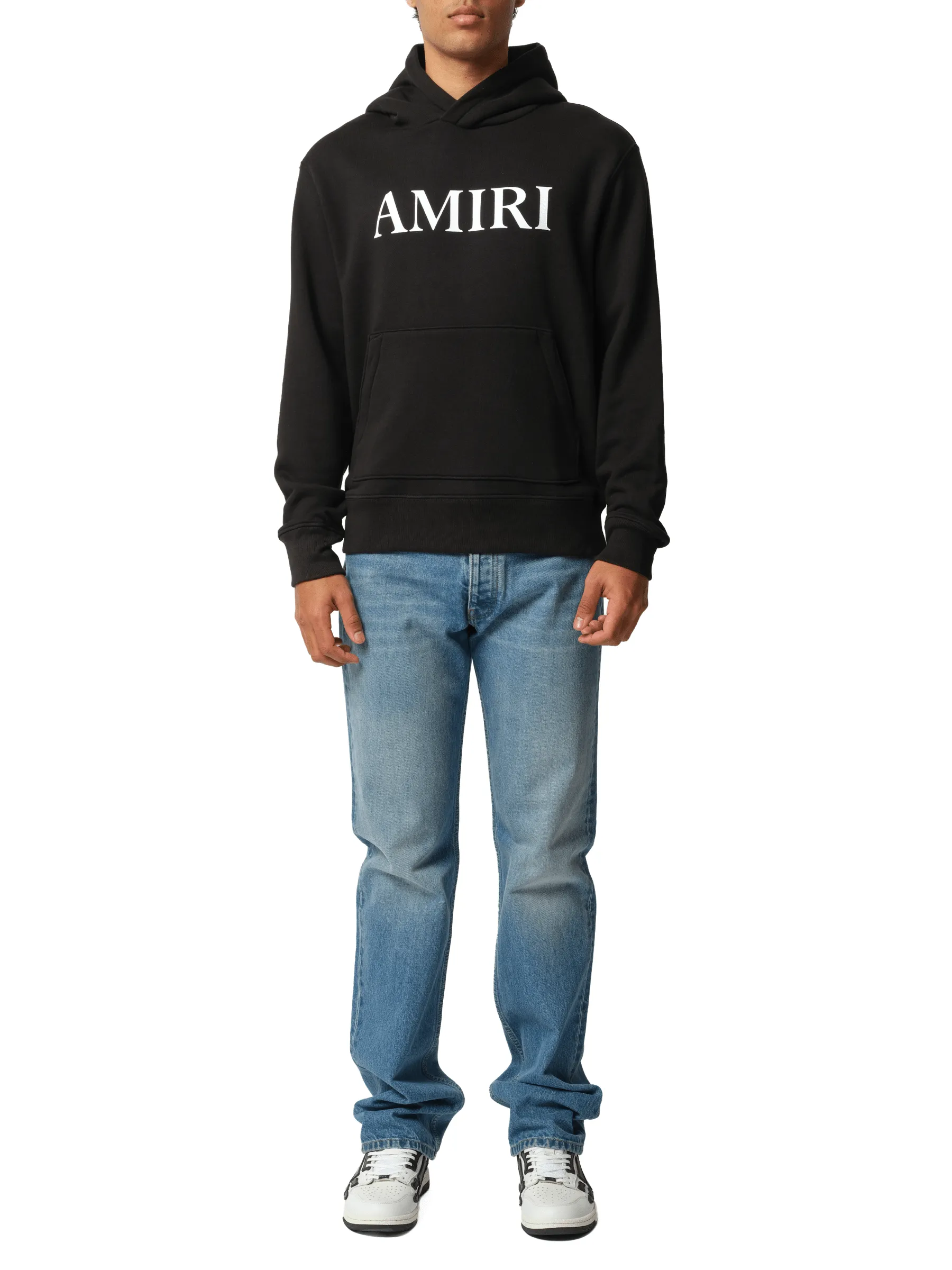 Amiri Core Logo Hoodie in Black/White