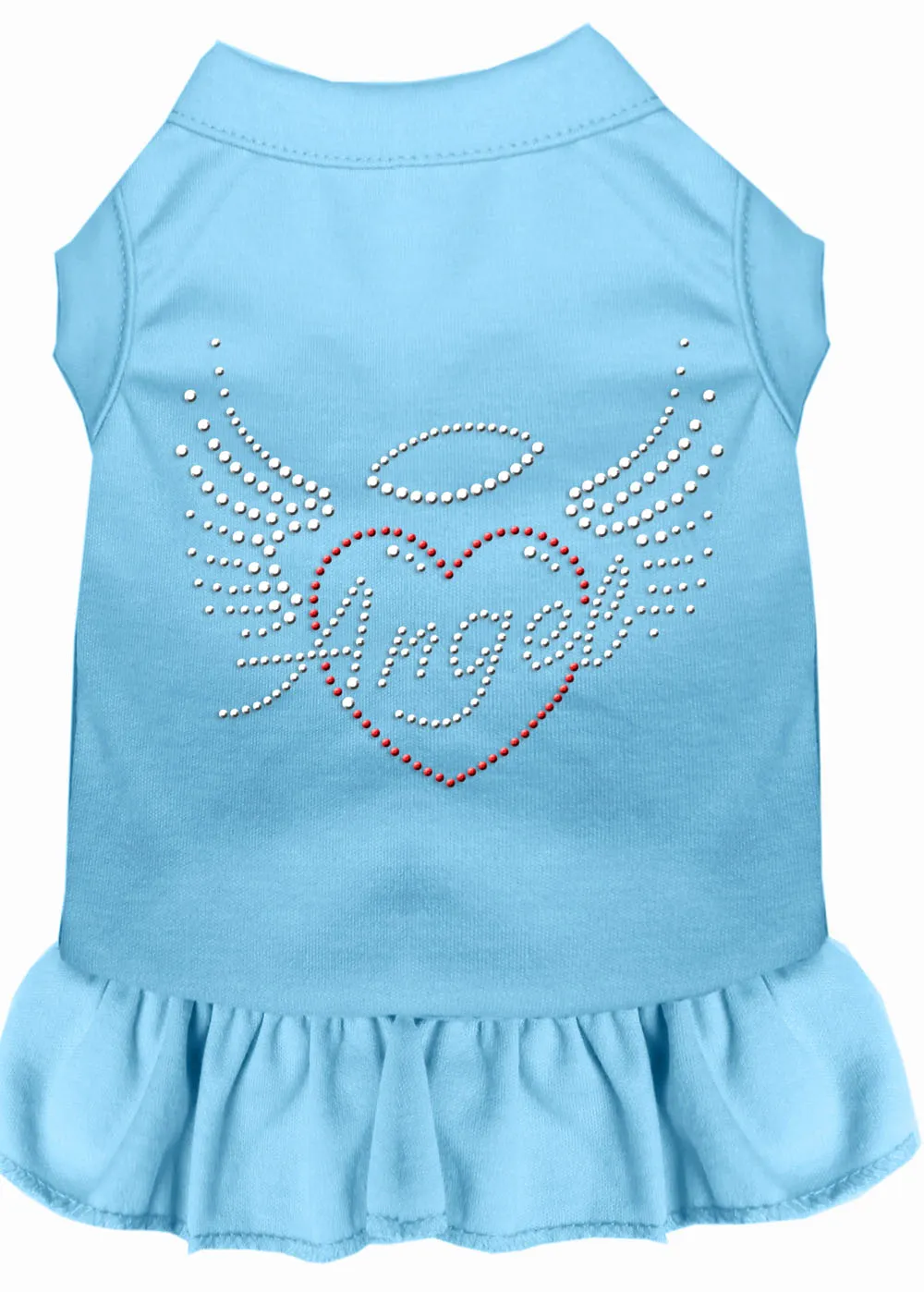 Angel Heart Rhinestone Dress Baby Blue Med