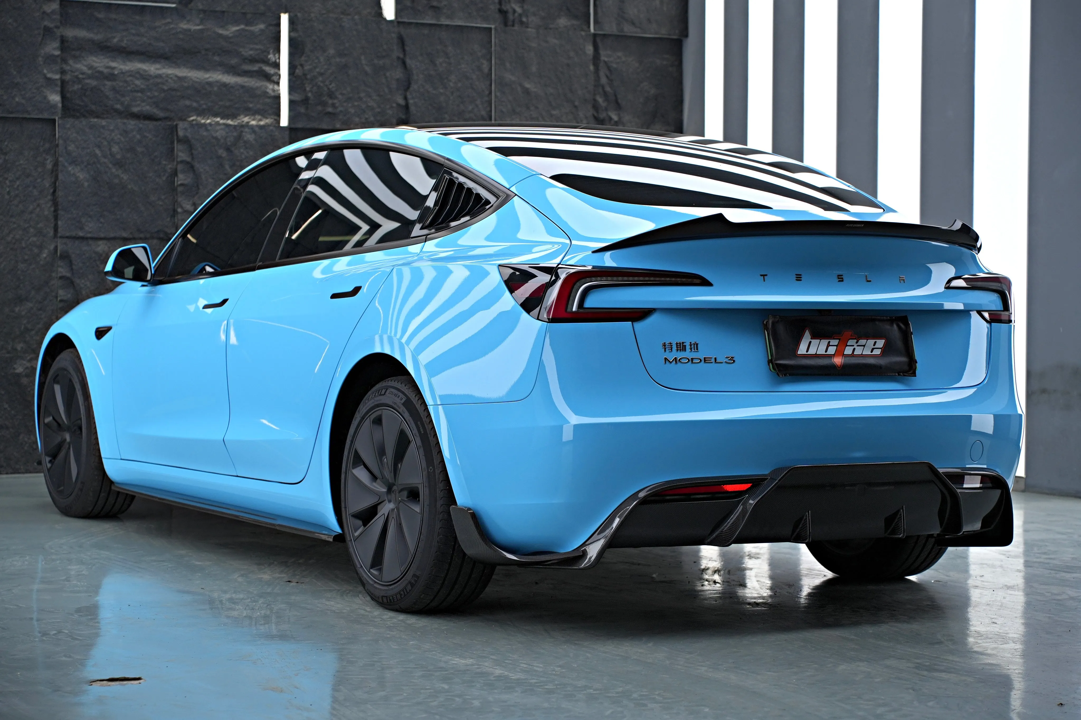 BCTXE Tuning Side Skirts for Tesla Model 3 Highland / Performance Carbon Fiber