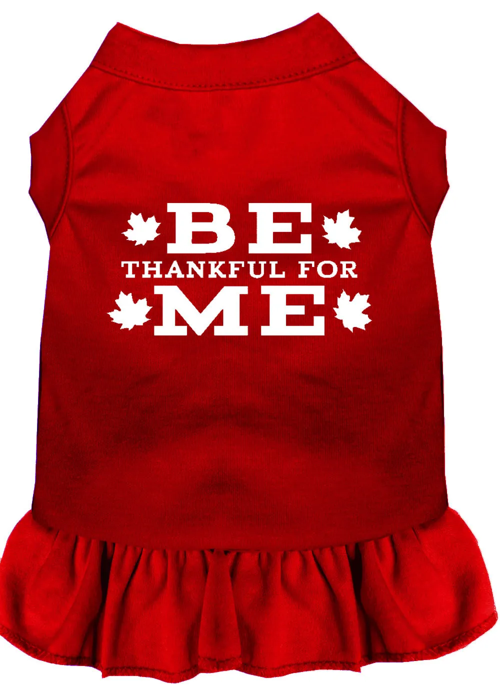 Be Thankful For Me Screen Print Dress Red Sm