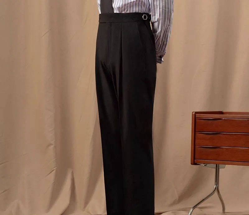 Black High-Waisted Trousers