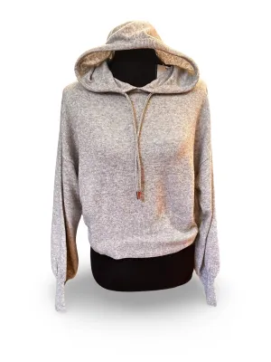 BRODIE -  Cashmere Hillary Hoodie in Super Grey