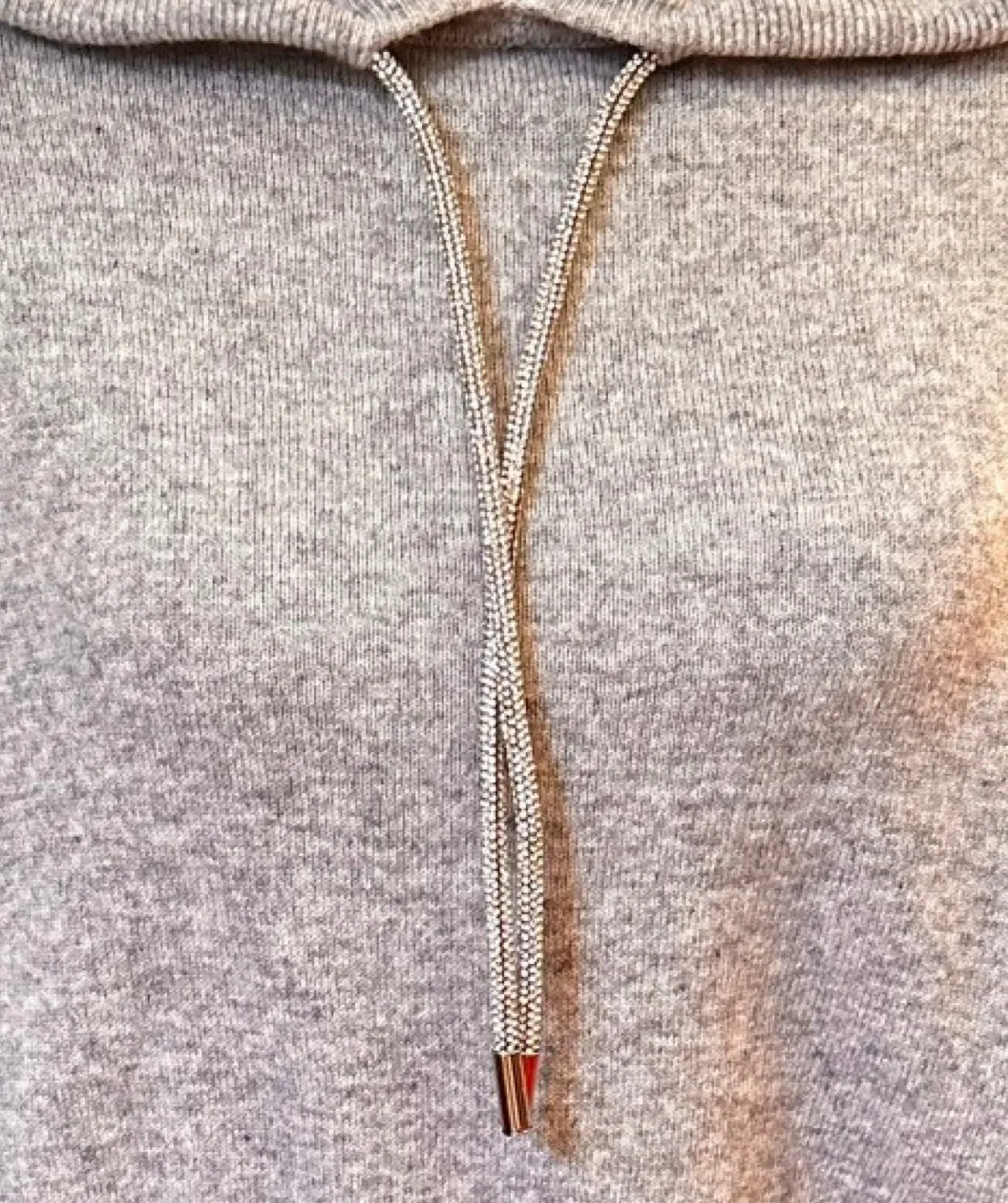BRODIE -  Cashmere Hillary Hoodie in Super Grey