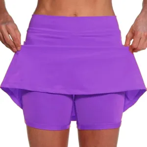 cooki Skorts for Women Casual Summer Lightweight Athletic Golf Mini Skirt with Shorts High Waisted Workout Yoga Skort