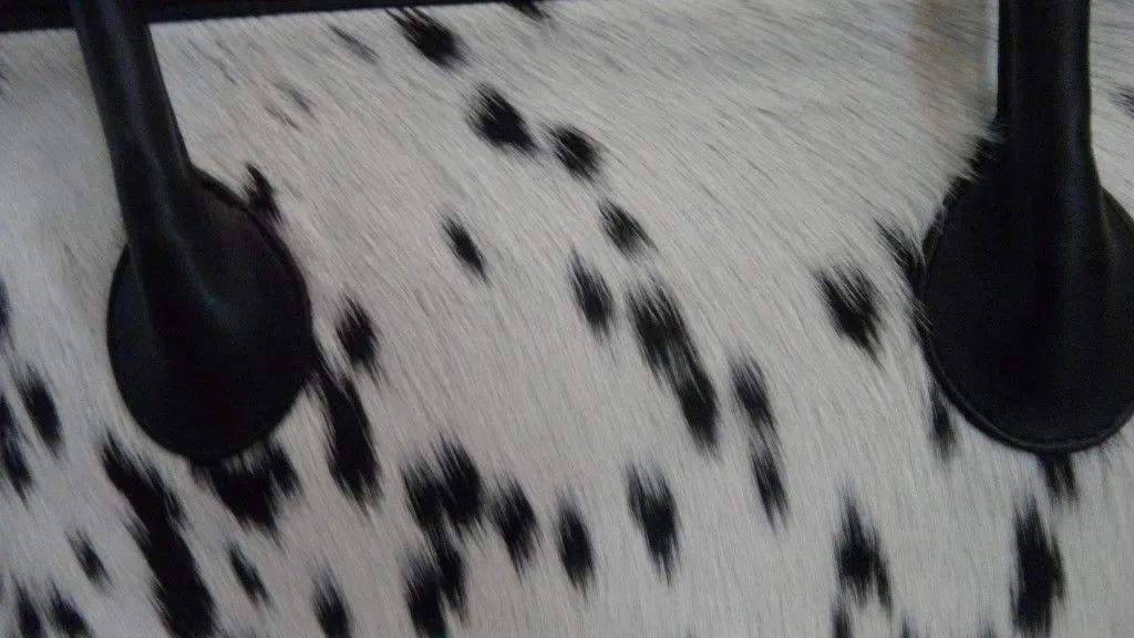 Cowhide Fur Tote Bag