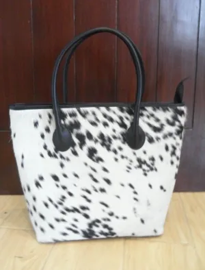 Cowhide Fur Tote Bag