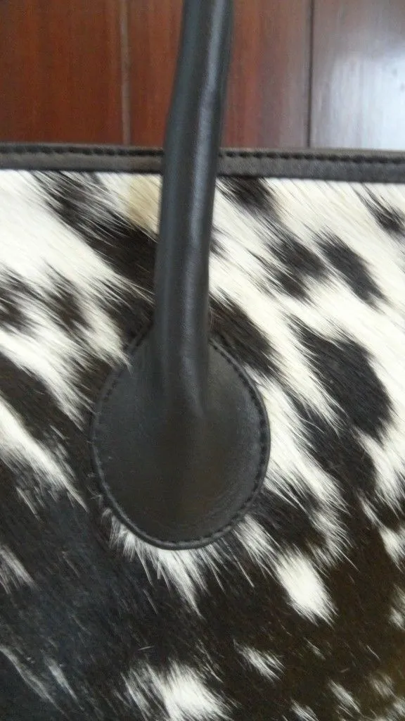 Cowhide Fur Tote Bag