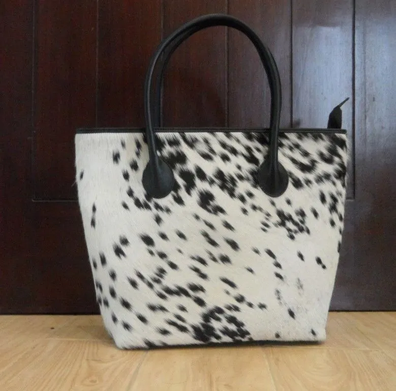 Cowhide Fur Tote Bag