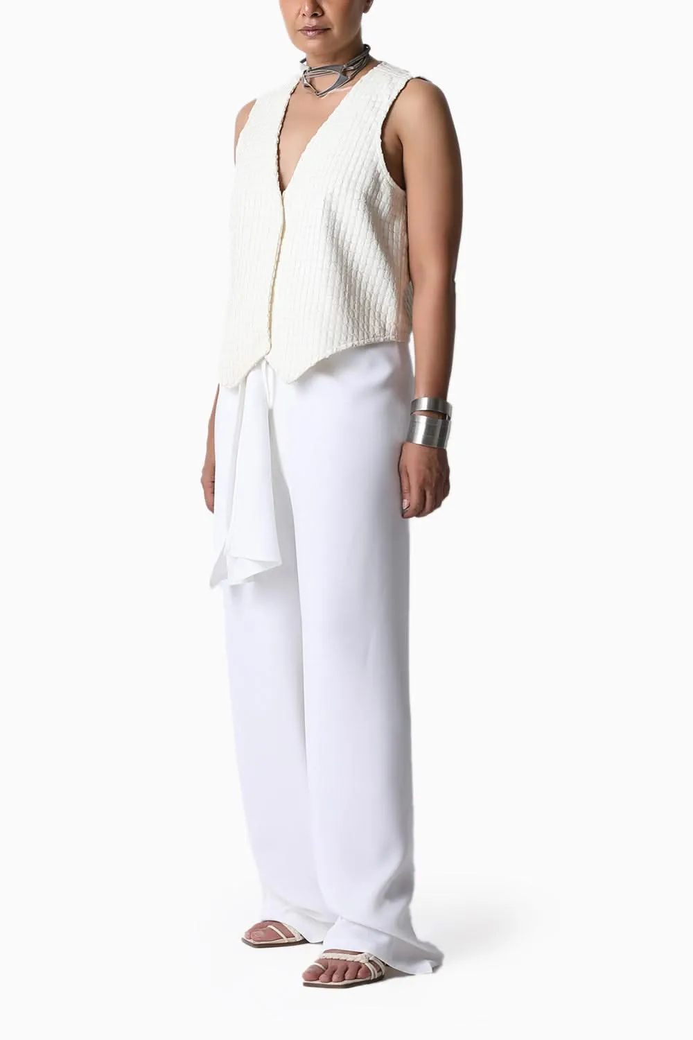 Cream Bubble Waistcoat