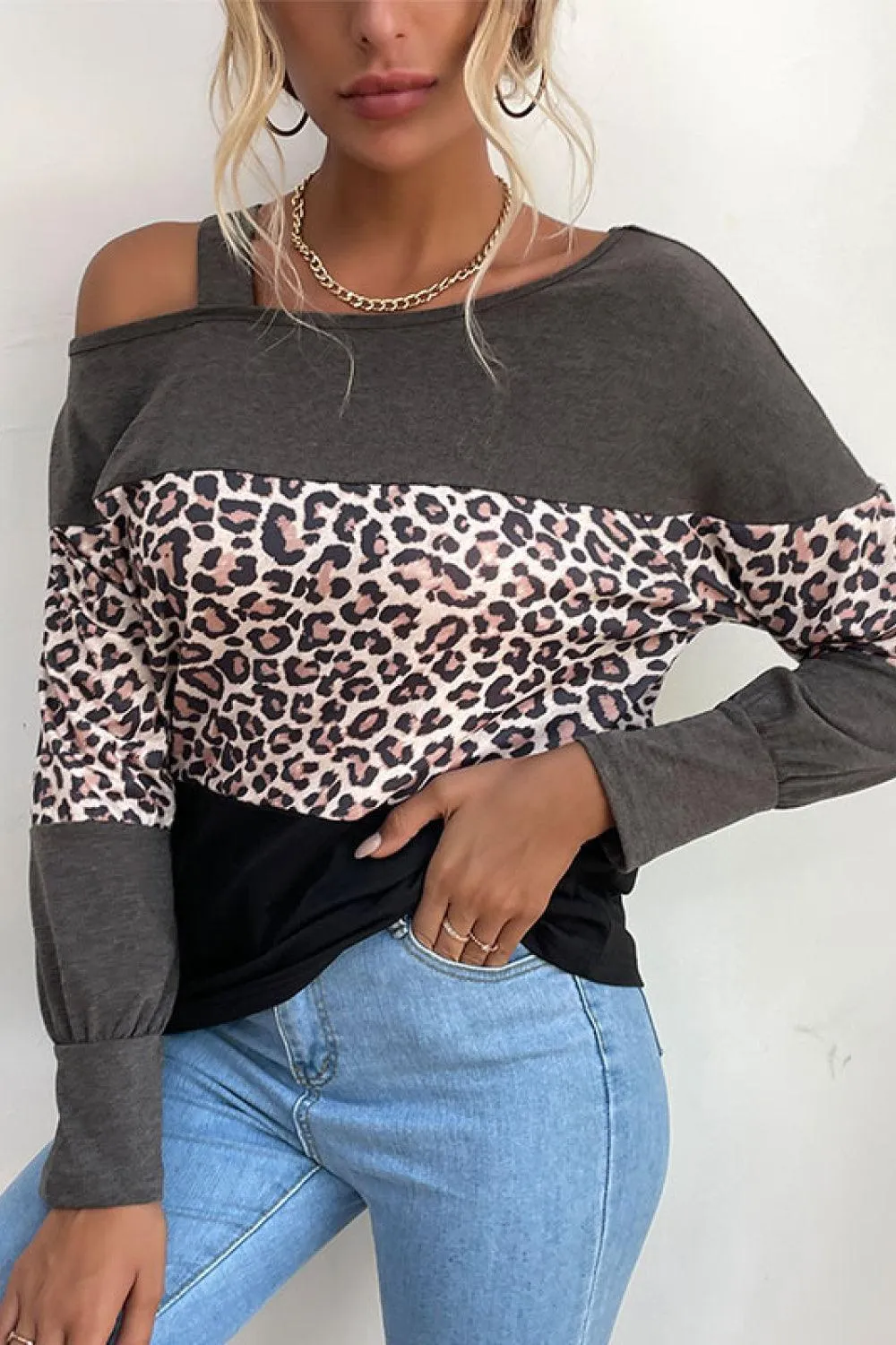 Dare To Be Different Long Sleeve Cold Shoulder Top