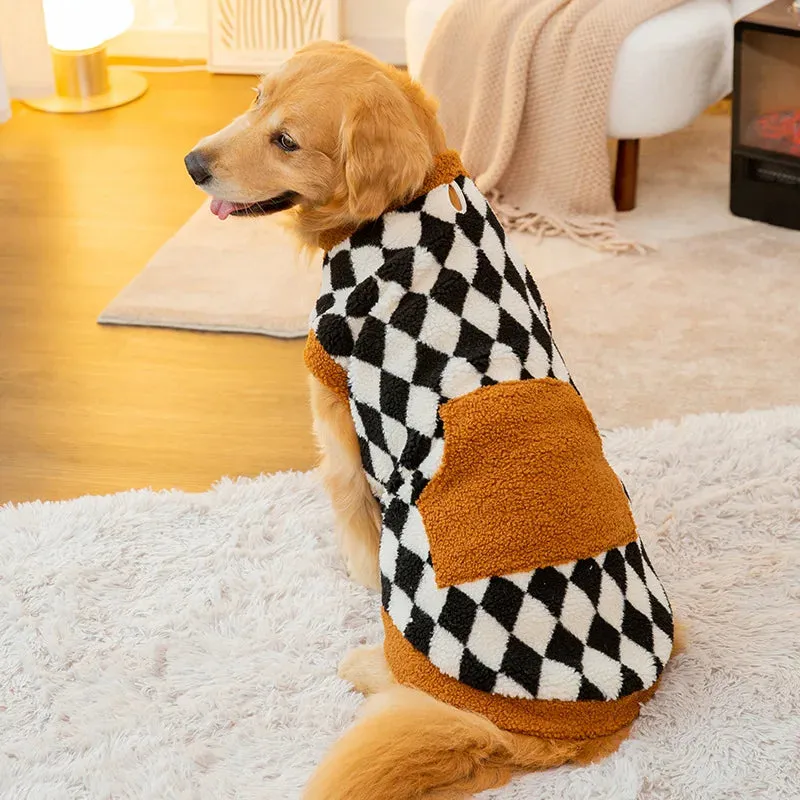 Delight Fleece Dog Hoodie for Large Breeds