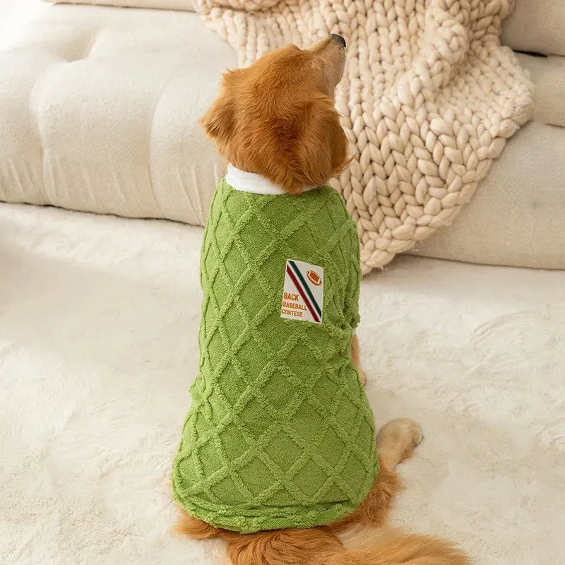 Delight Fleece Dog Hoodie for Large Breeds