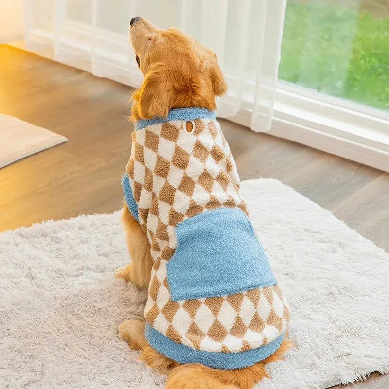 Delight Fleece Dog Hoodie for Large Breeds
