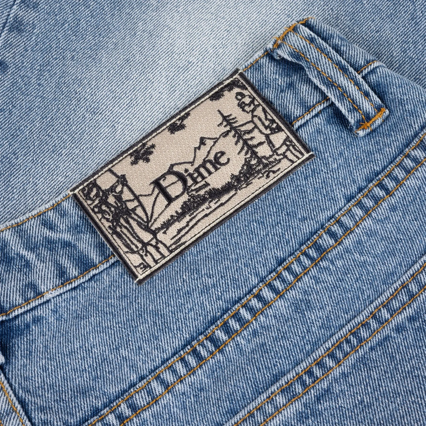 Dime MTL Classic Relaxed Denim Pants Sandblasted Blue