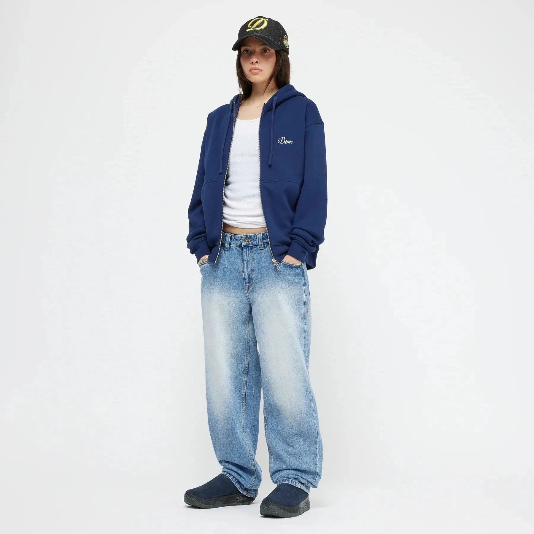 Dime MTL Classic Relaxed Denim Pants Sandblasted Blue