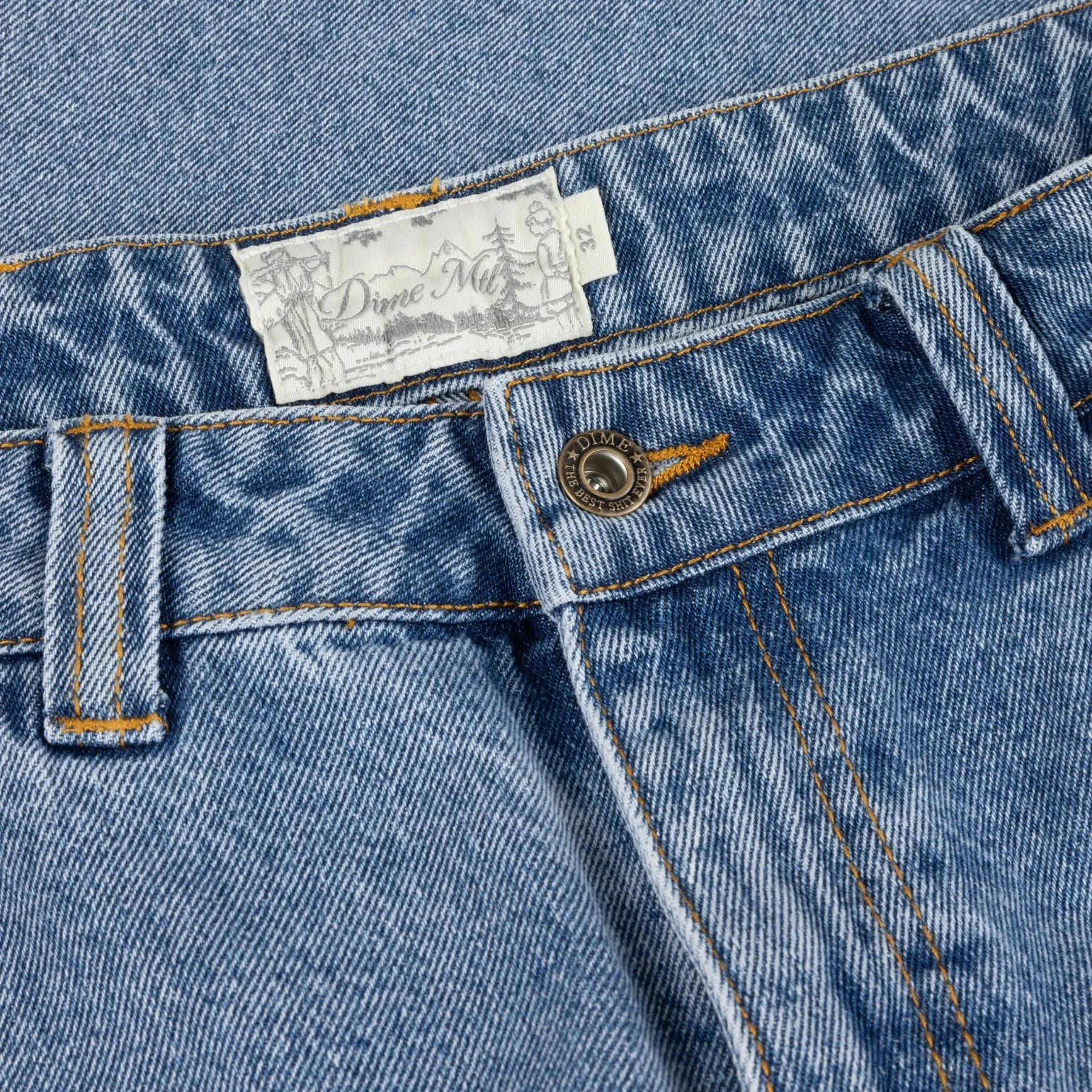 Dime MTL Classic Relaxed Denim Pants Sandblasted Blue