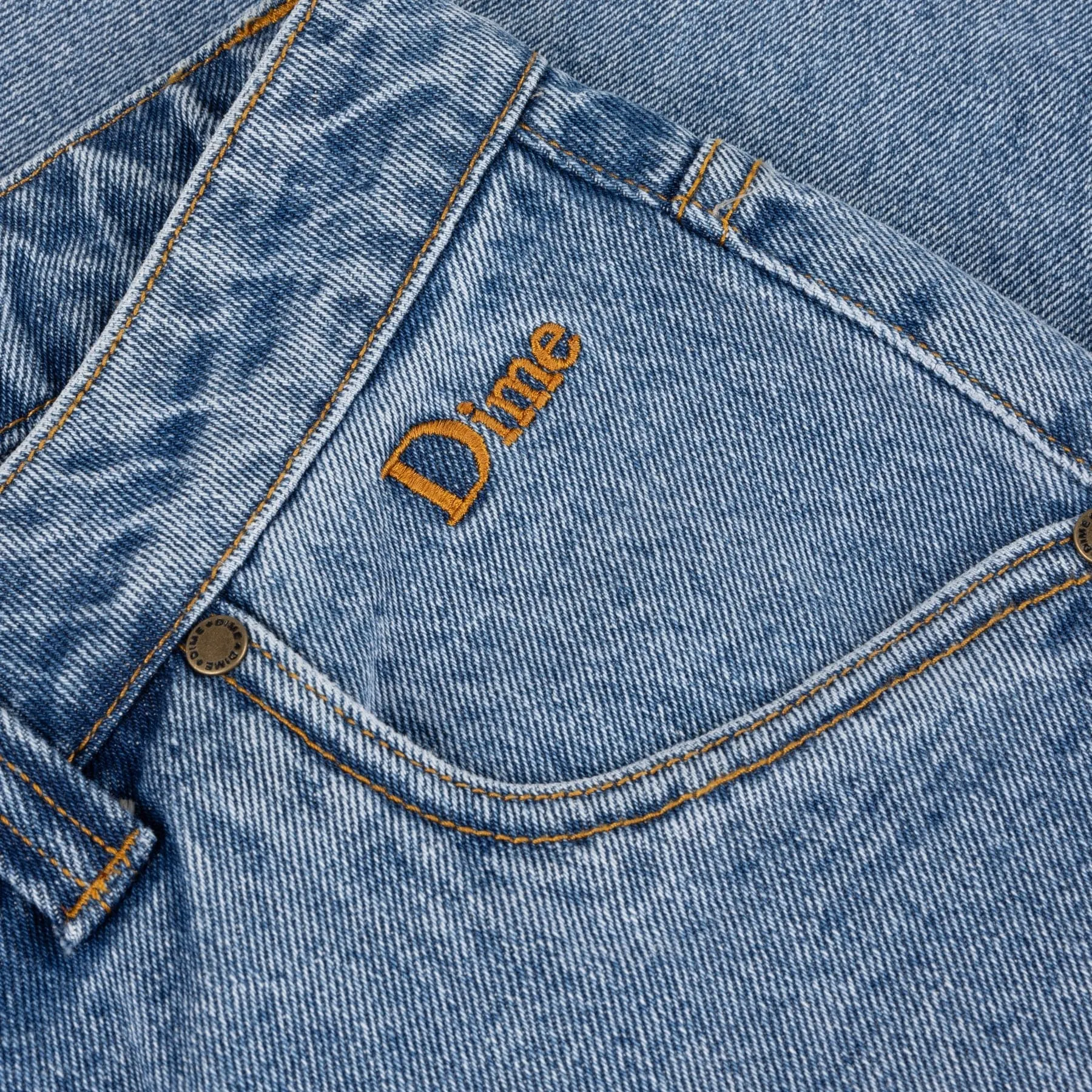 Dime MTL Classic Relaxed Denim Pants Sandblasted Blue