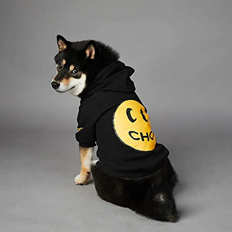 Dog Hoodie Pet Clothing, Cats Hoodies, Stylish Streetwear Black Dog Sweatshirt Tracksuits, Dog Outfit For Dog Cat Puppy