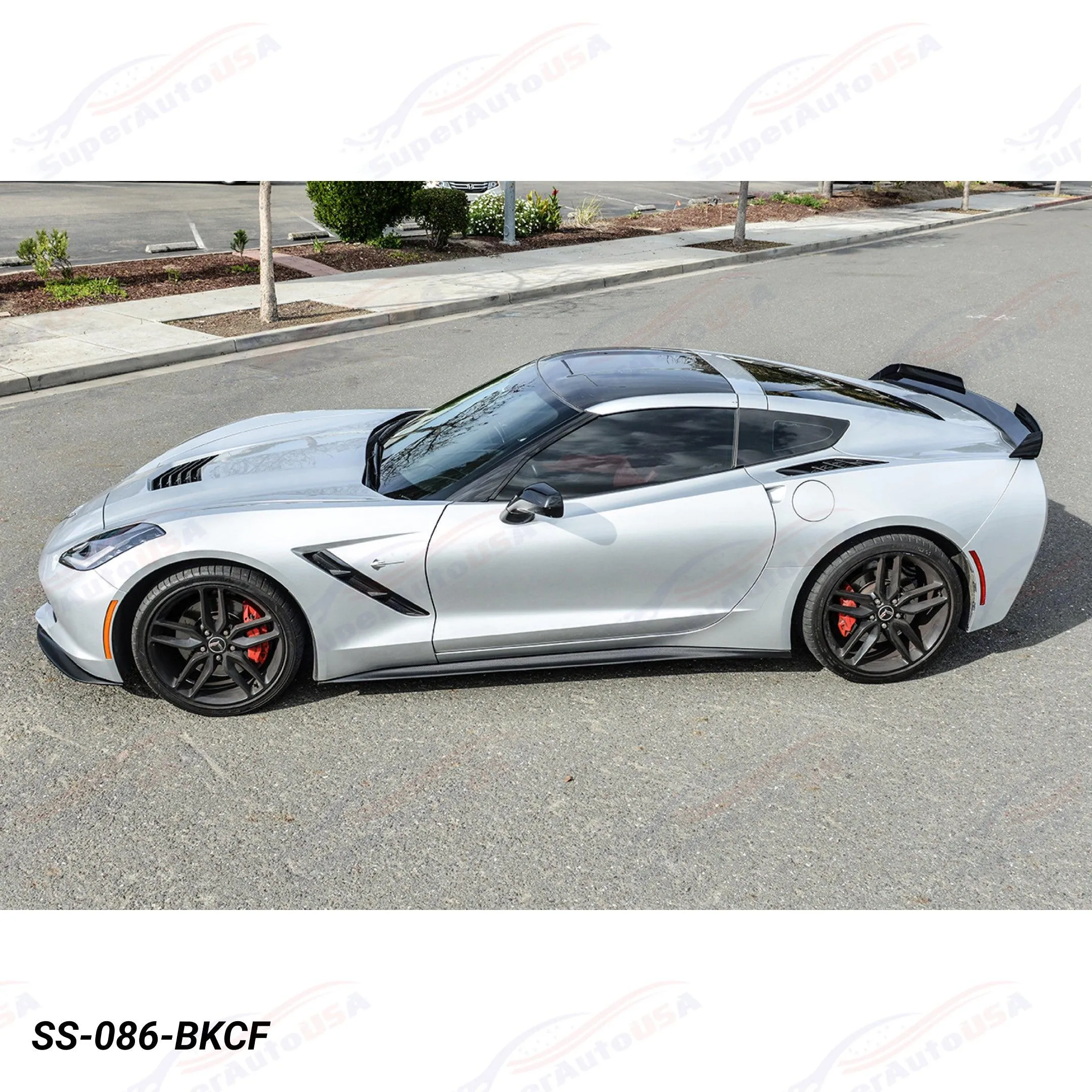 Fits Chevrolet Corvette C7 EOS Style Side Skirts Rocker Panels