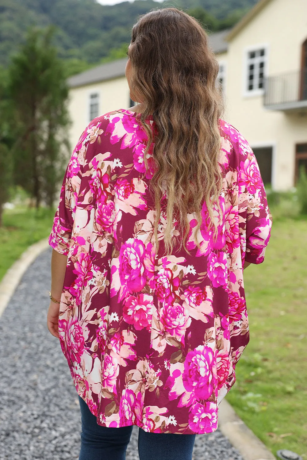 Floral Breeze Plus Size Top