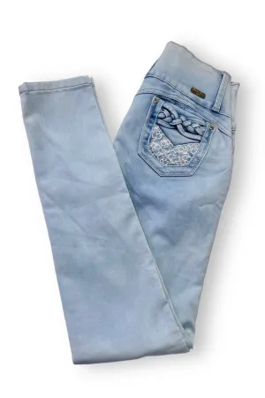 Floral Dream Ripped Denim Jeans