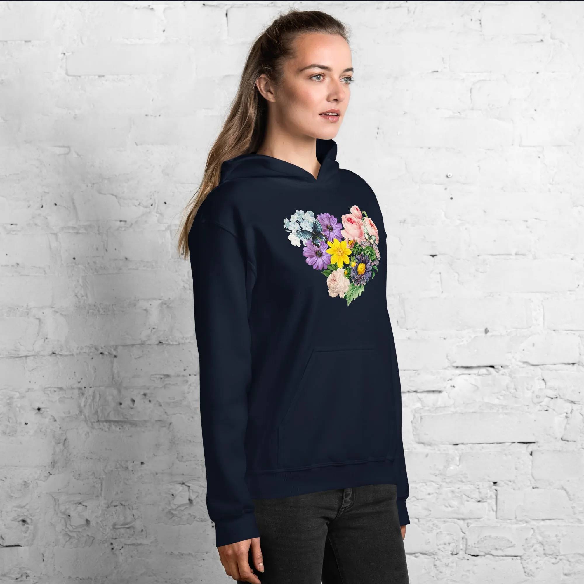 Floral Heart Hoodie
