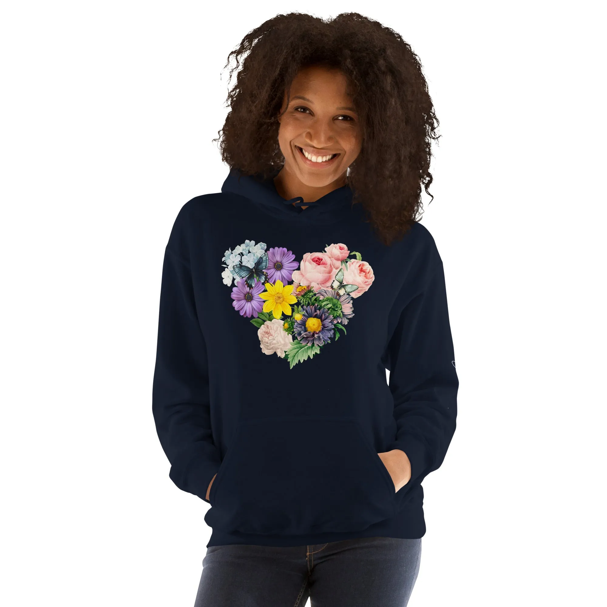 Floral Heart Hoodie