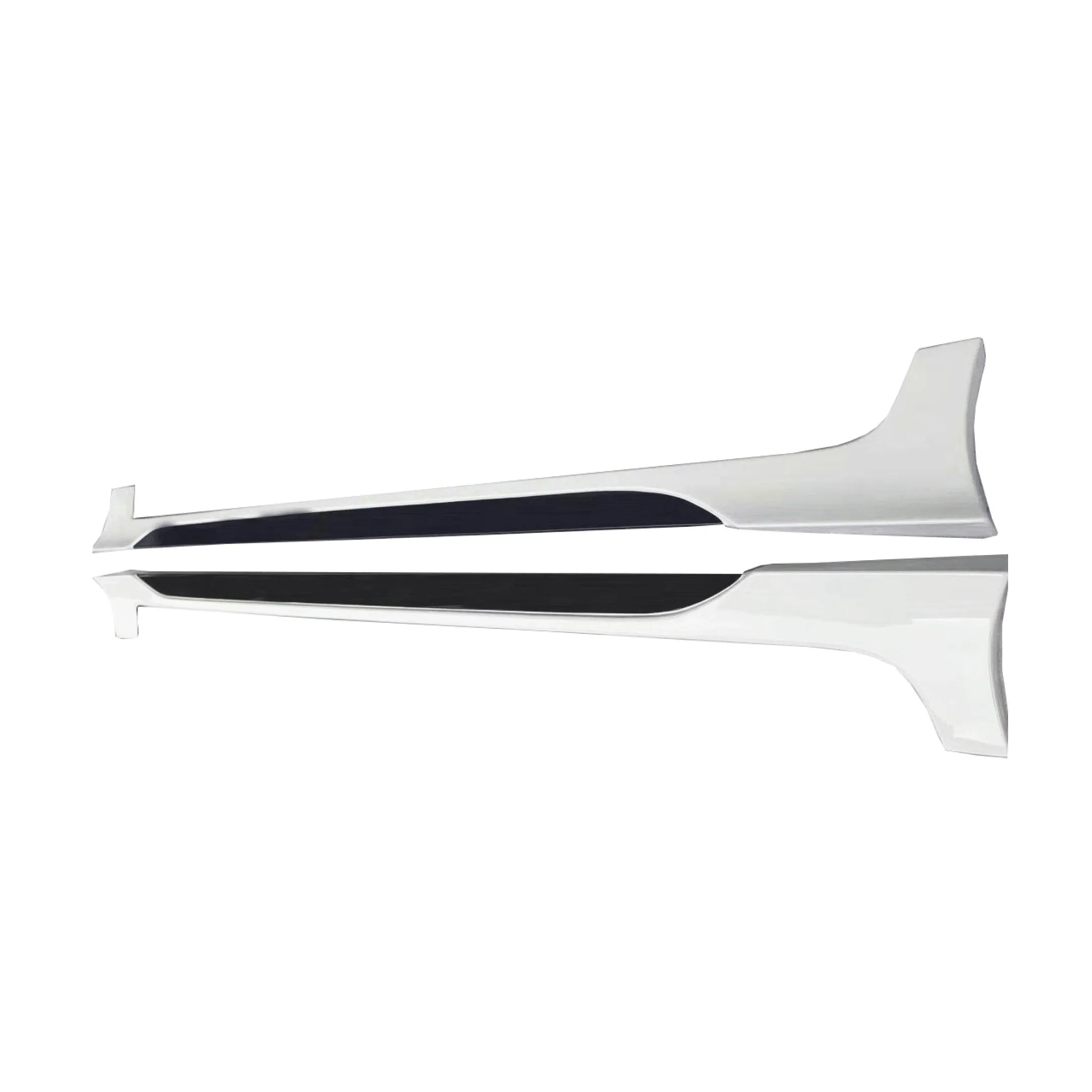For Hyundai Elantra 2017-2020 JDM Style Side Body Skirts (Glossy Black & White)