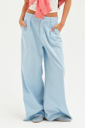 Frankie High Waist Basic Wide Leg Pants