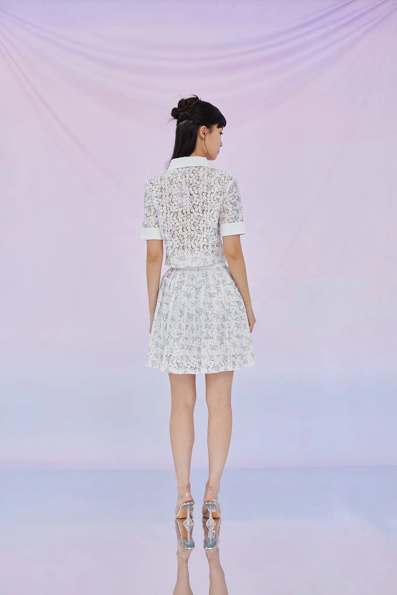 Geonna Lilac Floral Top