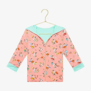 Girl's Bamboo Long Sleeve Reversible Jacket - Betty (Rabbits)