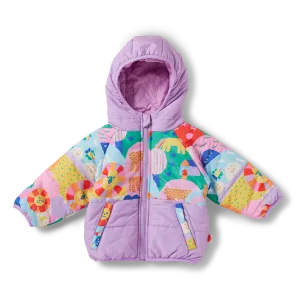 Halcyon Nights Kids Puffer Jacket - Rainbow Valley