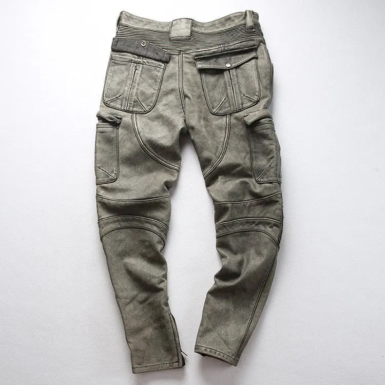 Horloy  - Pu Leather Pants for Men