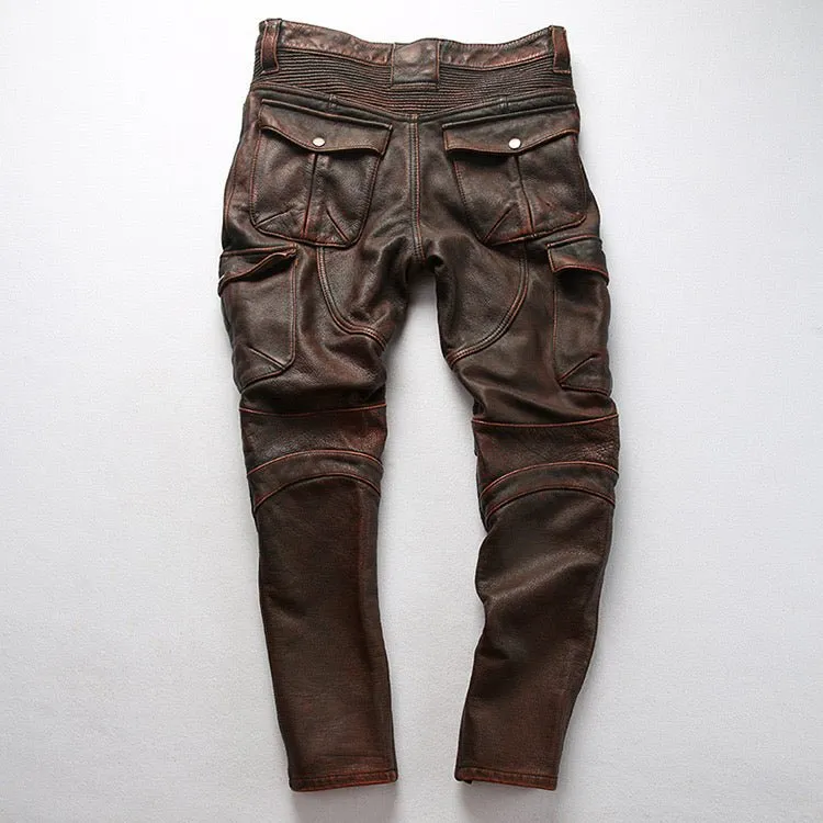 Horloy  - Pu Leather Pants for Men