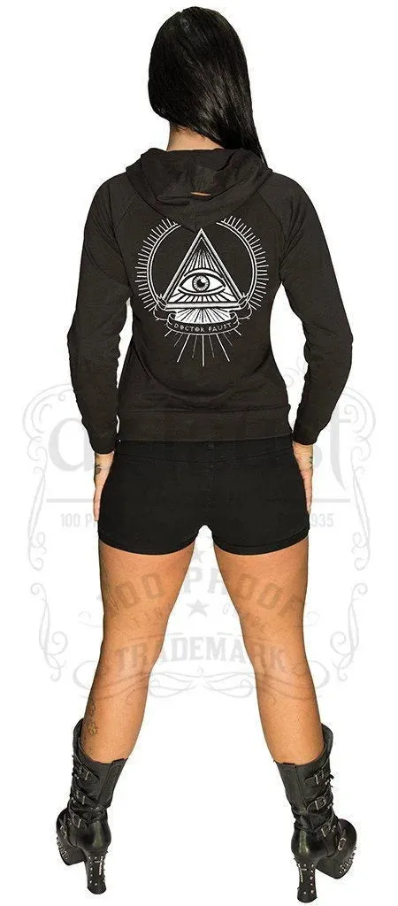 Illuminati Eye Faust Hoodie - Eliana