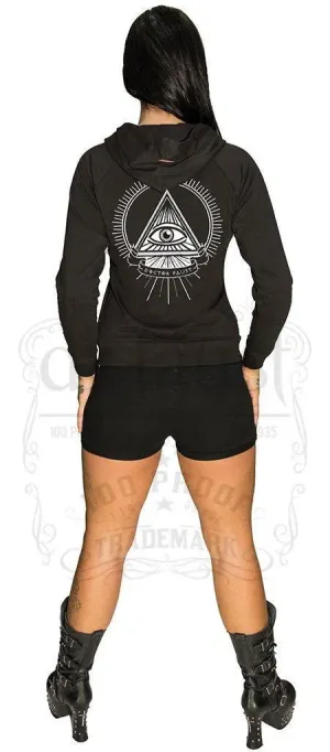 Illuminati Eye Faust Hoodie - Eliana