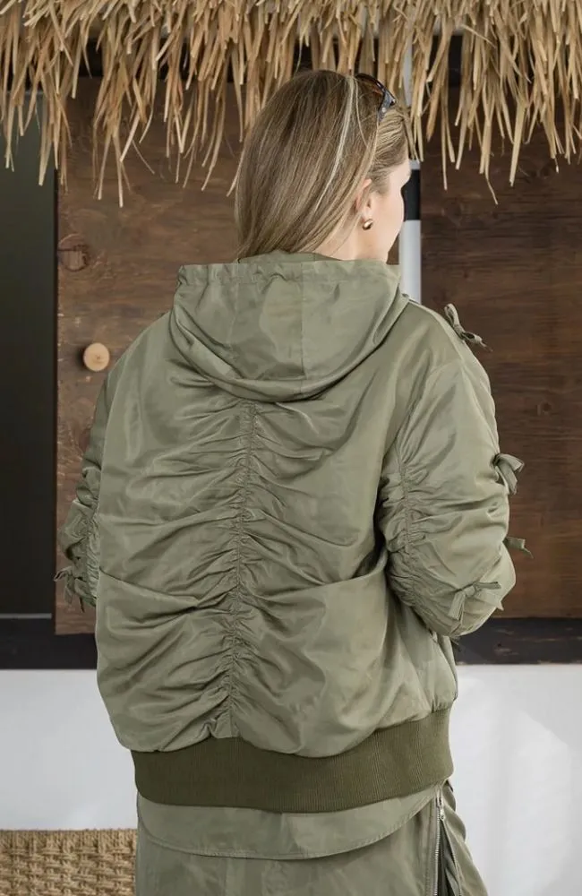 Judith Bomber Jacket with Ribbons