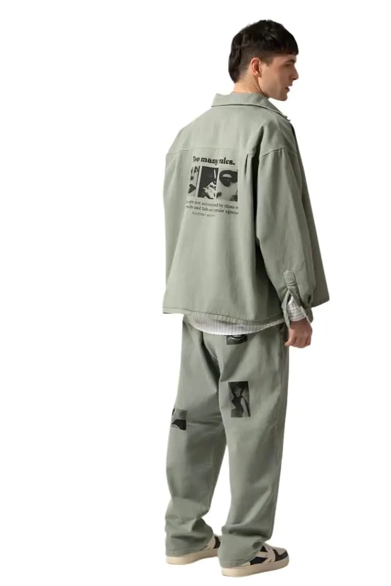 Kaotiko Soft Army Relaxed Pants Groen