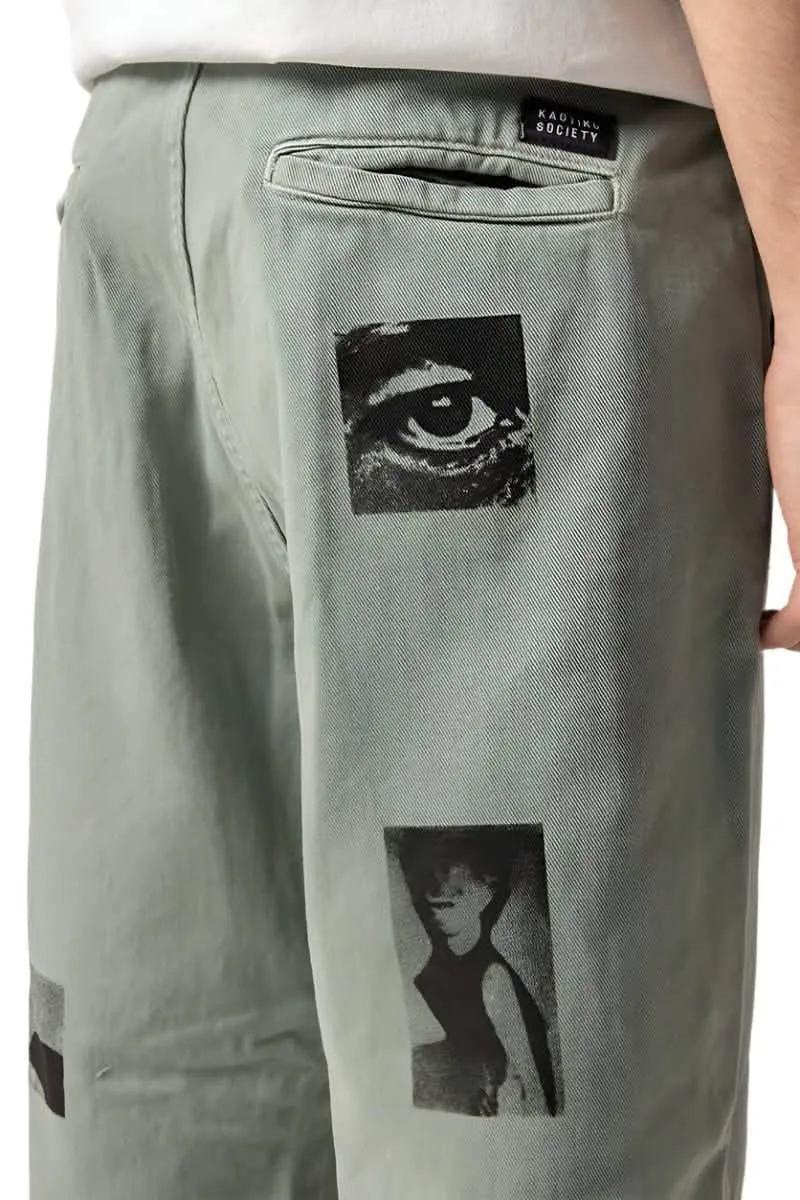 Kaotiko Soft Army Relaxed Pants Groen
