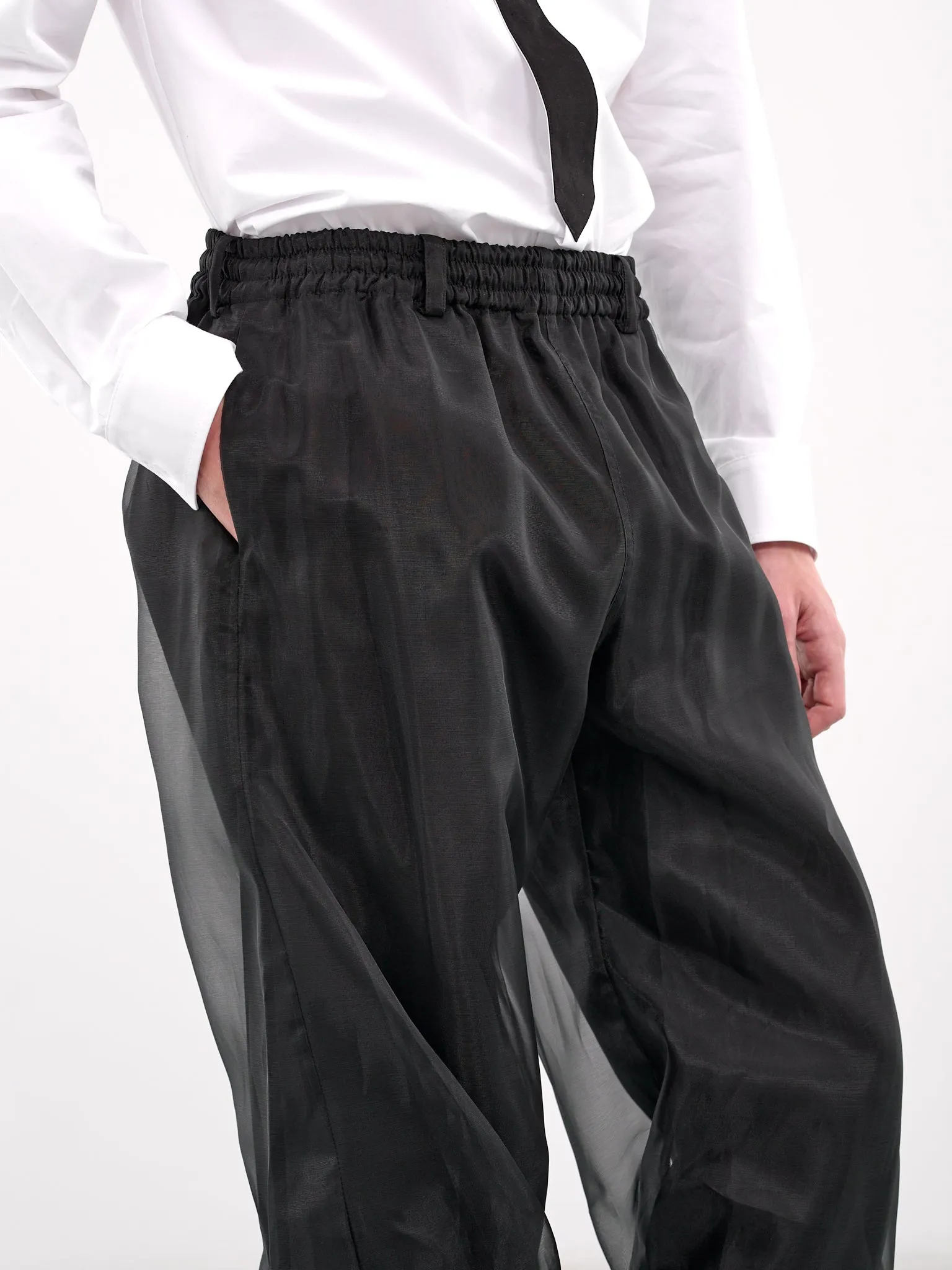 Layered Twist Trousers (PT0-25-268-BLACK)