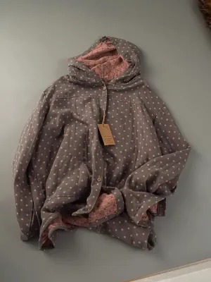Loose Hooded Cotton Shirts