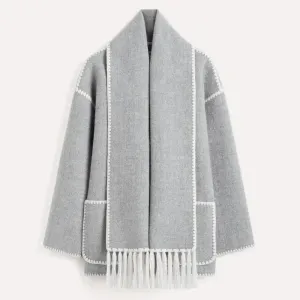 Lucy ™ - WOOL COAT WITH SCARF
