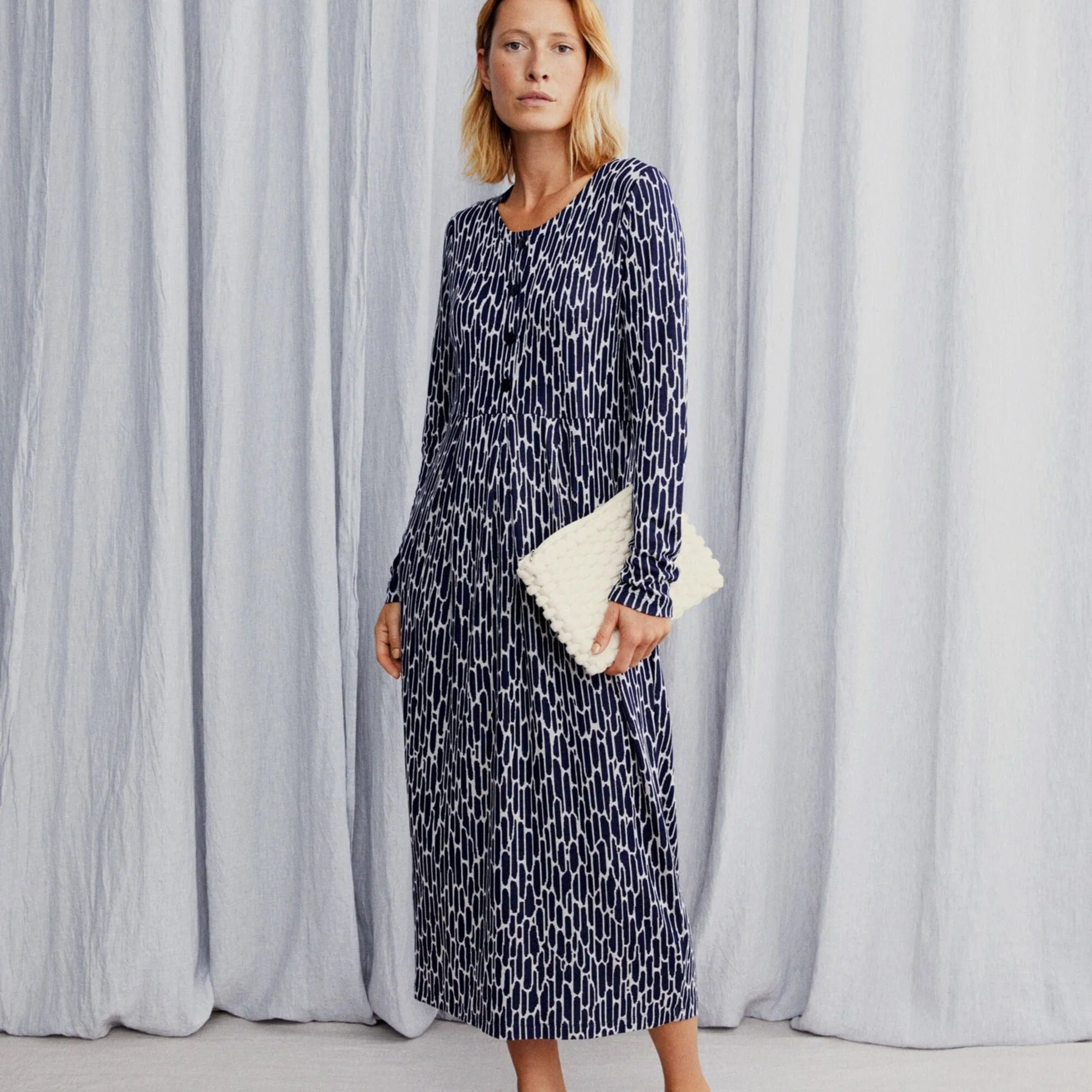 Masai Nilana Jersey Dress in Maritime Blue