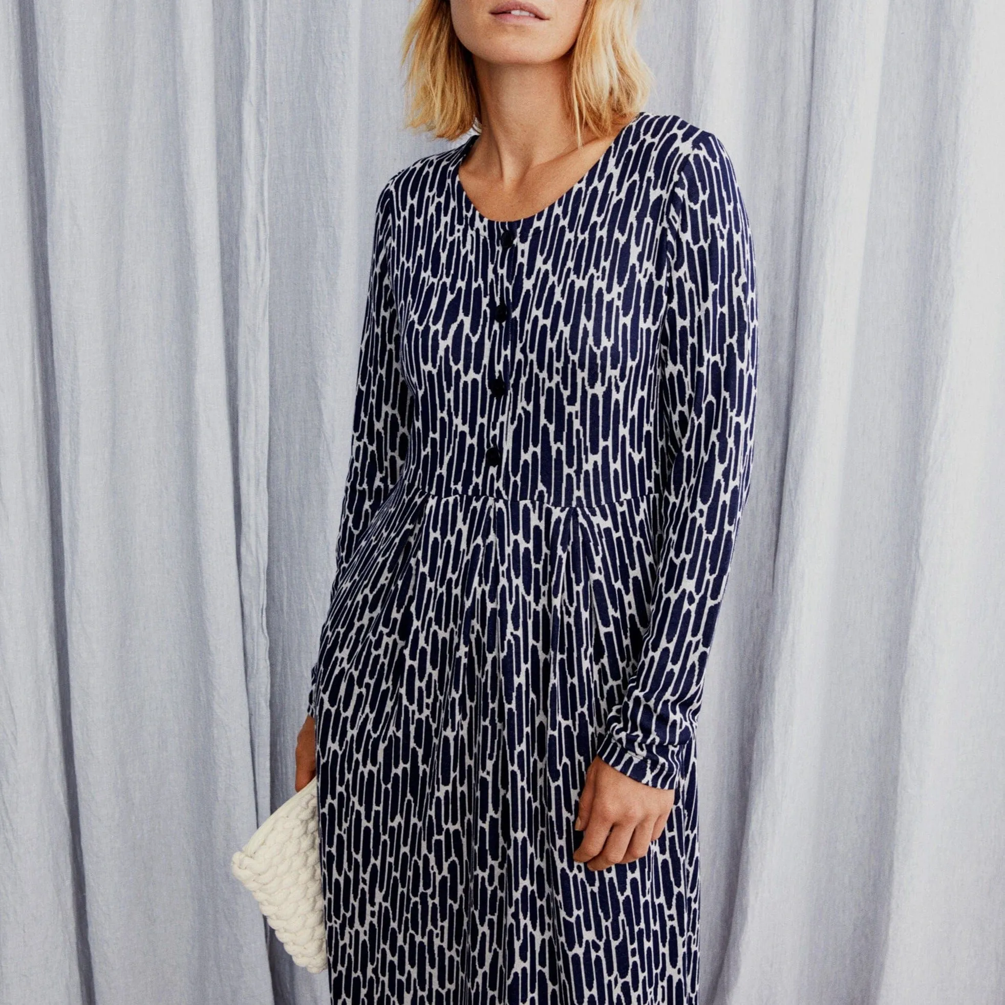 Masai Nilana Jersey Dress in Maritime Blue