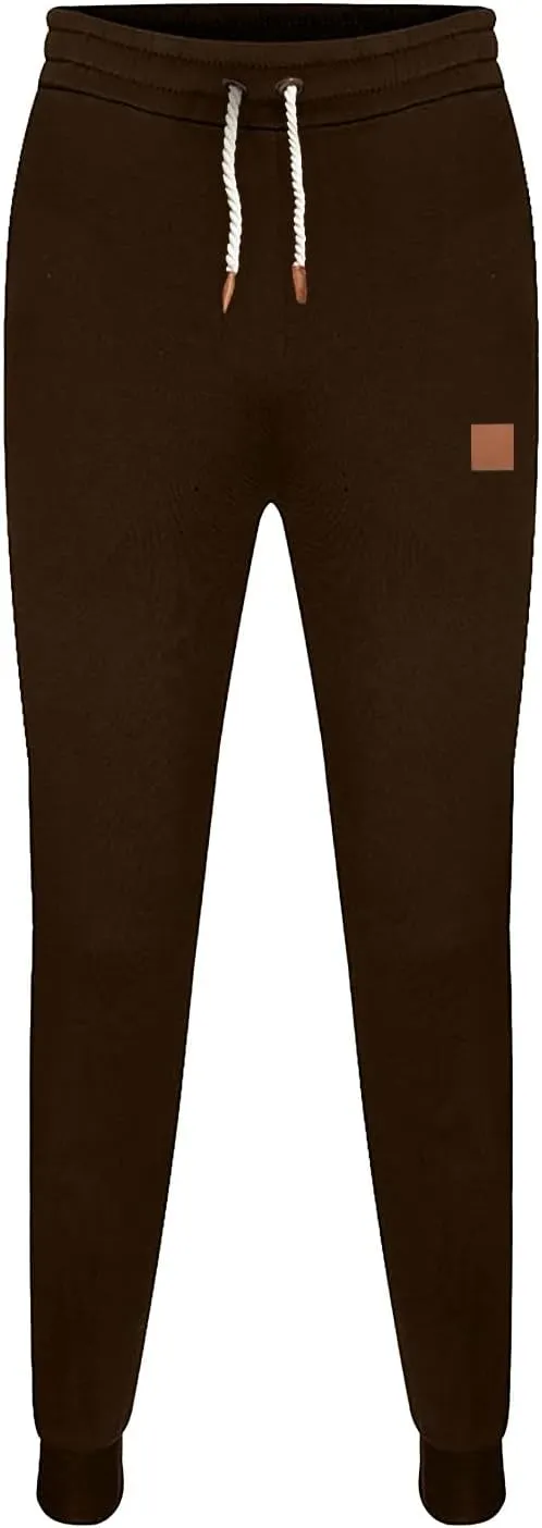 Mens Workout Cargo Sweatpants Fleece Joggers with Pockets Mens Workout Cargo Sweatpants Athletic Pants Open Bottom