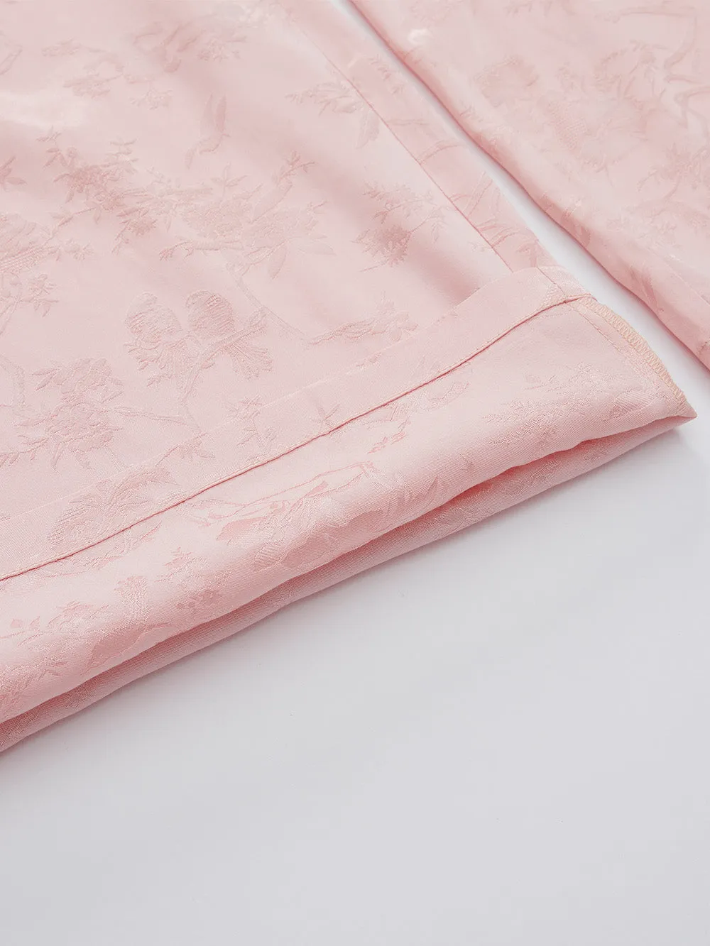 MUKZIN Linglong "Intoxicated by Flowers" - Neo-Chinese Relaxed Wide-Leg Trousers