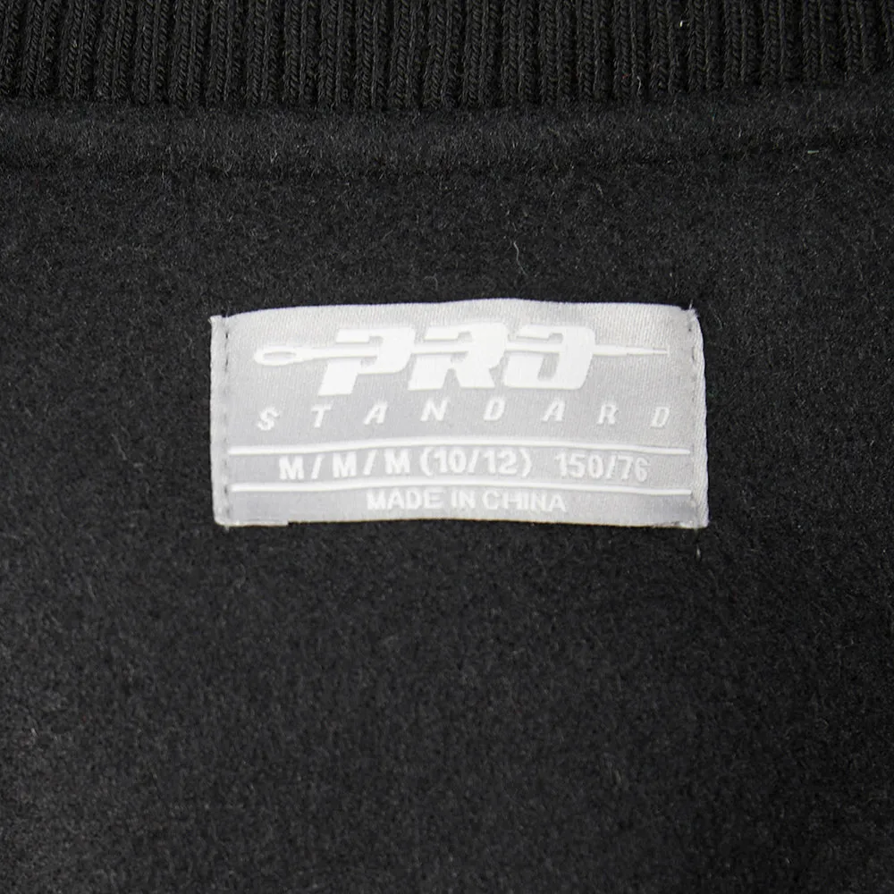 NBA CHICAGO BULLS TRIPLE BLACK BIG BOYS WOOL VARSITY JACKET (JET BLACK)