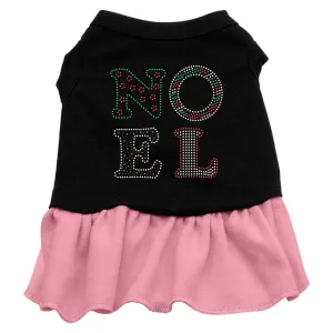 Noel Rhinestone Dress Black With Pink Med